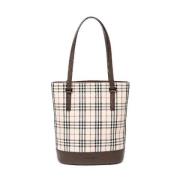 Pre-owned Beige lerret burberry tote