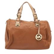 Pre-owned Brunt skinn Michael Kors veske