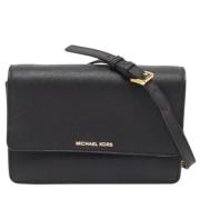 Pre-owned Svart skinn Michael Kors Crossbody veske