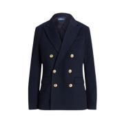 Dobbelspent strikket blazer