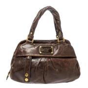 Pre-owned Brunt skinn Marc Jacobs veske