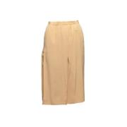 Pre-owned Beige Silk Chanel Skjort