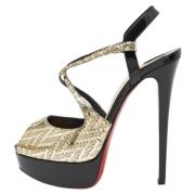 Pre-owned Svart skinn Christian Louboutin Sandaler