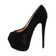 Pre-owned Svart floyel Christian Louboutin haeler