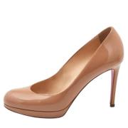 Pre-owned Beige skinn Christian Louboutin haeler