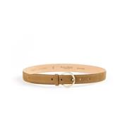 Brun Maison Boinet Nubuck Leather Belt Havana Belte