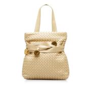 Pre-owned Beige Laer Bottega Veneta veske