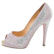 Pre-owned Rosa semsket skinn Christian Louboutin haeler