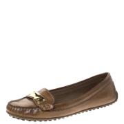 Pre-owned Brunt skinn Louis Vuitton Flats