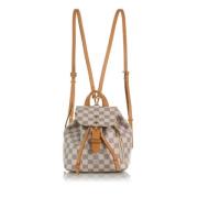 Pre-owned Hvit Louis Vuitton-ryggsekk i skinn