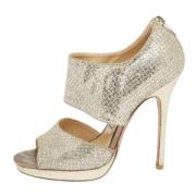 Pre-owned Solv Fabric Jimmy Choo Sandaler