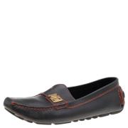 Pre-owned Brunt skinn Louis Vuitton Flats