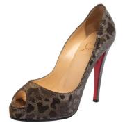 Pre-owned Metallisk stoff Christian Louboutin haeler