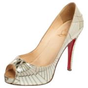 Pre-owned Gull skinn Christian Louboutin haeler