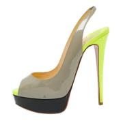 Pre-owned Gra skinn Christian Louboutin Sandaler