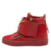 Pre-owned Rodt skinn Giuseppe Zanotti joggesko