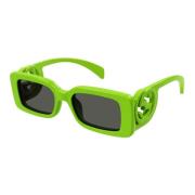 Grønne solbriller med originale tilbehør