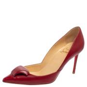 Pre-owned Burgunder skinn Christian Louboutin haeler