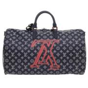 Pre-owned Navy Canvas Louis Vuitton Keepall