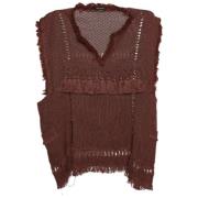 Pre-owned Brunt stoff Isabel Marant Top