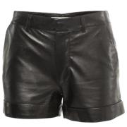 Pre-owned Svart skinn Yves Saint Laurent shorts