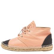 Pre-owned Oransje lerret Chanel Espadrilles