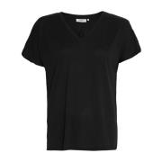 Modal V Neck Tee - Svart