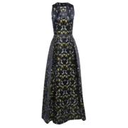 Pre-owned Navy Fabric Alexander McQueen kjole