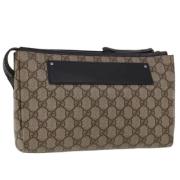 Pre-owned Beige Canvas Gucci Clutch