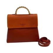 Pre-owned Oransje Loewe Tote i skinn