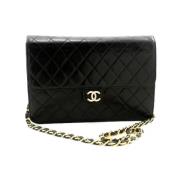 Pre-owned Svart skinn Chanel Crossbody veske