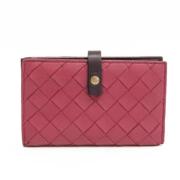 Pre-owned Rosa skinn Bottega Veneta lommebok