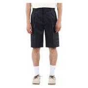 Marineblå Cargo Ull Shorts