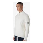 Stilig Strikket Halfzip Genser for Menn