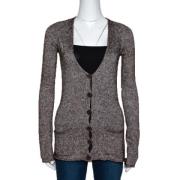 Pre-owned Brun strikket Armani Cardigan