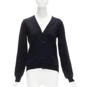 Pre-owned Svart ull torker van noten cardigan