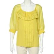 Pre-owned Gul silke Oscar de la Renta Top