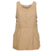 Pre-owned Beige Bomull Marni Topp