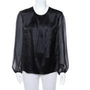 Pre-owned Svart silke Carolina Herrera Topp