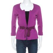 Pre-owned Lilla strikket Carolina Herrera Cardigan