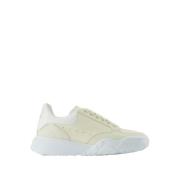 Hvite Skinn Court Sneakers