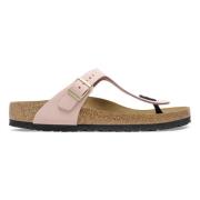 Myk rosa nubuck lær sandal