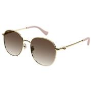 Gold/Brown Shaded Sunglasses