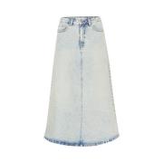 Gestuz Light Blue Manulagz Hw Midi Skirt