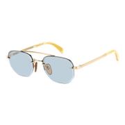 Gold/Light Blue Sunglasses