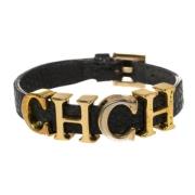 Pre-owned Svart skinn Carolina Herrera armband