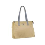 Pre-owned Beige nylon Prada veske