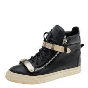 Pre-owned Svart skinn Giuseppe Zanotti joggesko