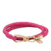 Pre-owned Rosa skinn Salvatore Ferragamo armband