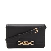 Sort Michael Kors Black Sm Heather Crossbody Vesker